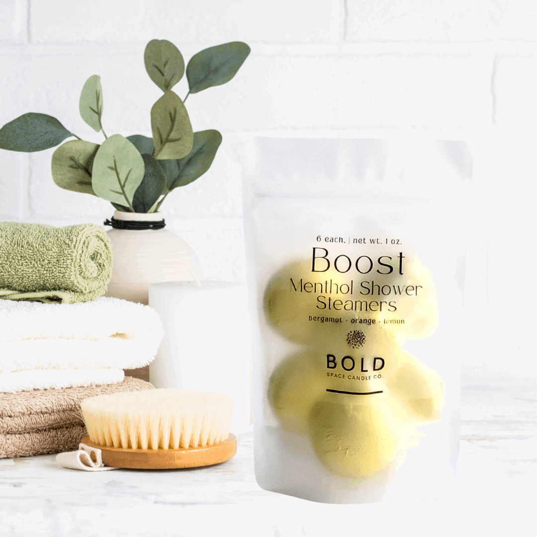 Shower Steamers - Boost – Bergamot Lemon & Blood Orange - 6 pack - Bold Space Candle Co.