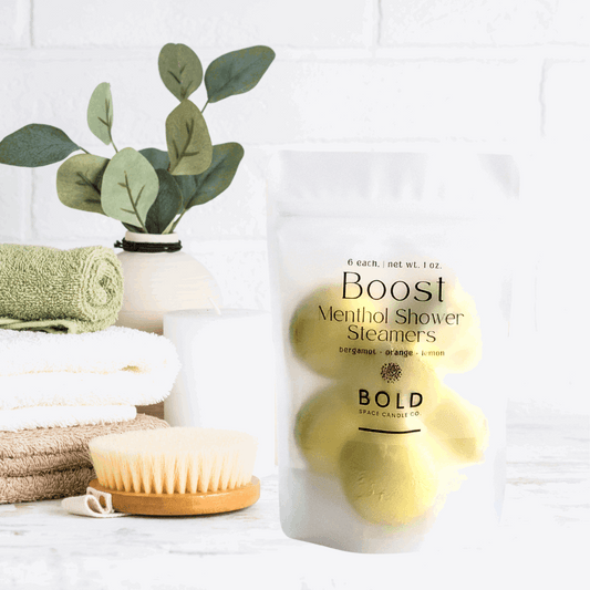 Shower Steamers - Boost – Bergamot Lemon & Blood Orange - 6 pack - Bold Space Candle Co.