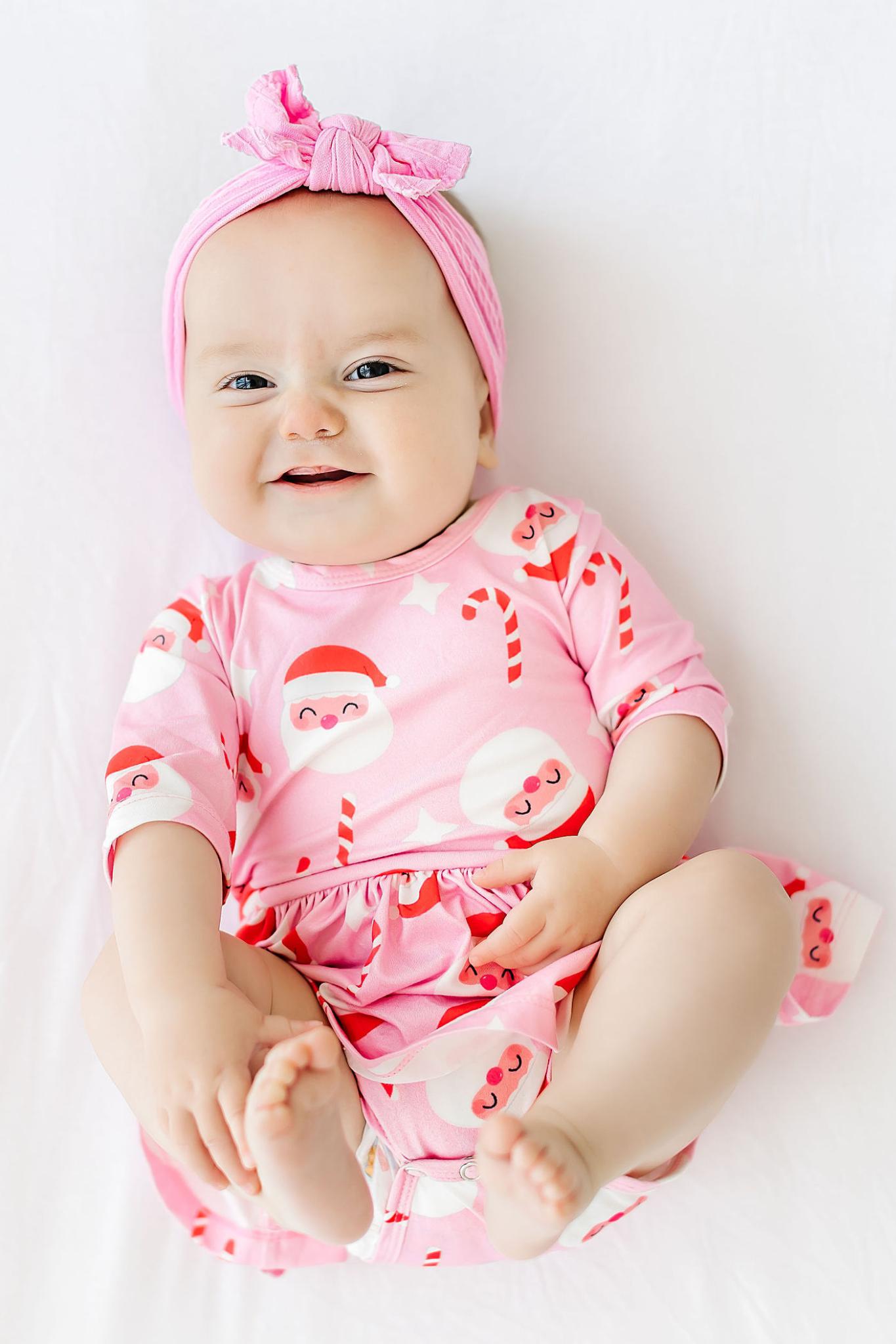 Santa Christmas Twirl Bodysuit Baby Outfit - Mila & Rose ®
