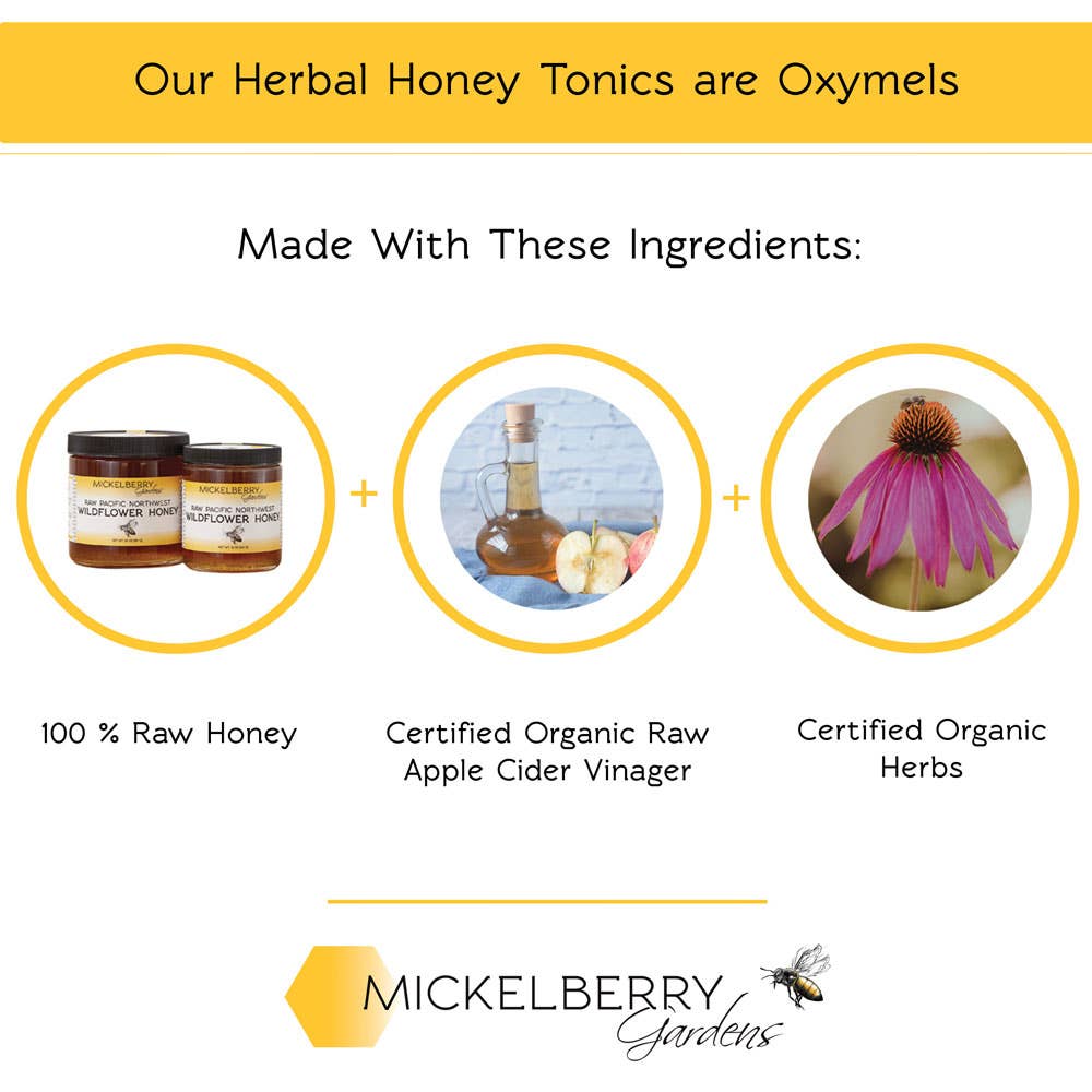 Ginger Herbal Honey Tonic - Mickelberry Gardens