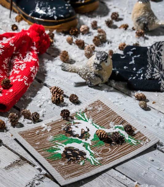 Swedish Dish Cloth - Winter Pine - Wet-it!