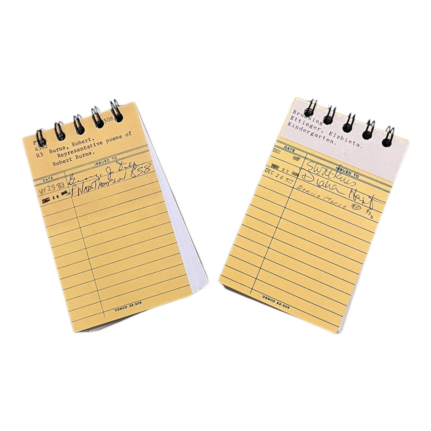 Upcycled Library Themed Mini Bullet Journal