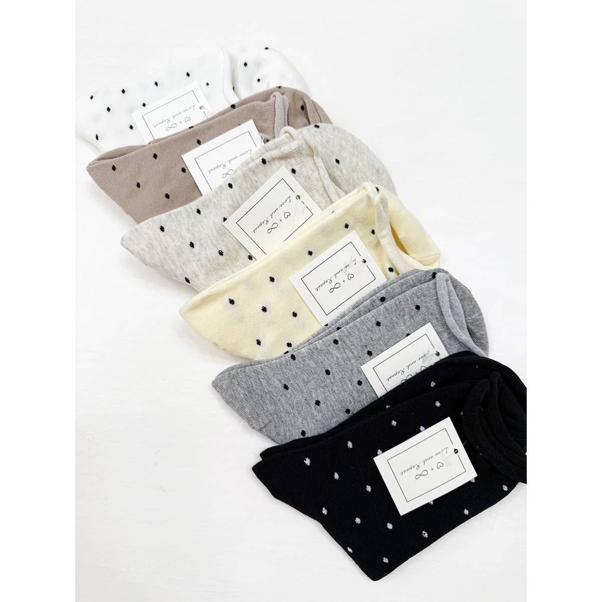 Casual Polkadot Crew Socks