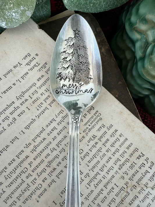Merry Christmas - Vintage Stamped Spoon