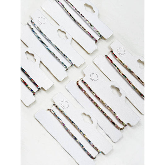 Rhinestone Multi Color Stretch Bracelet