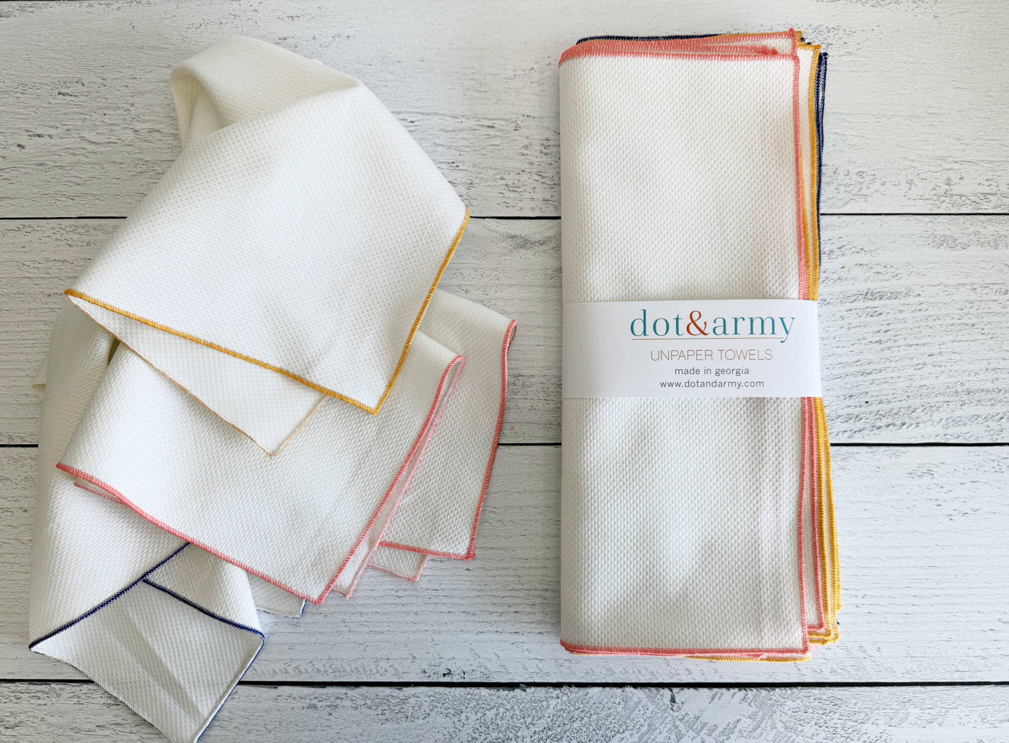 Unpaper Towels fabric set of 12 - Dot and Army