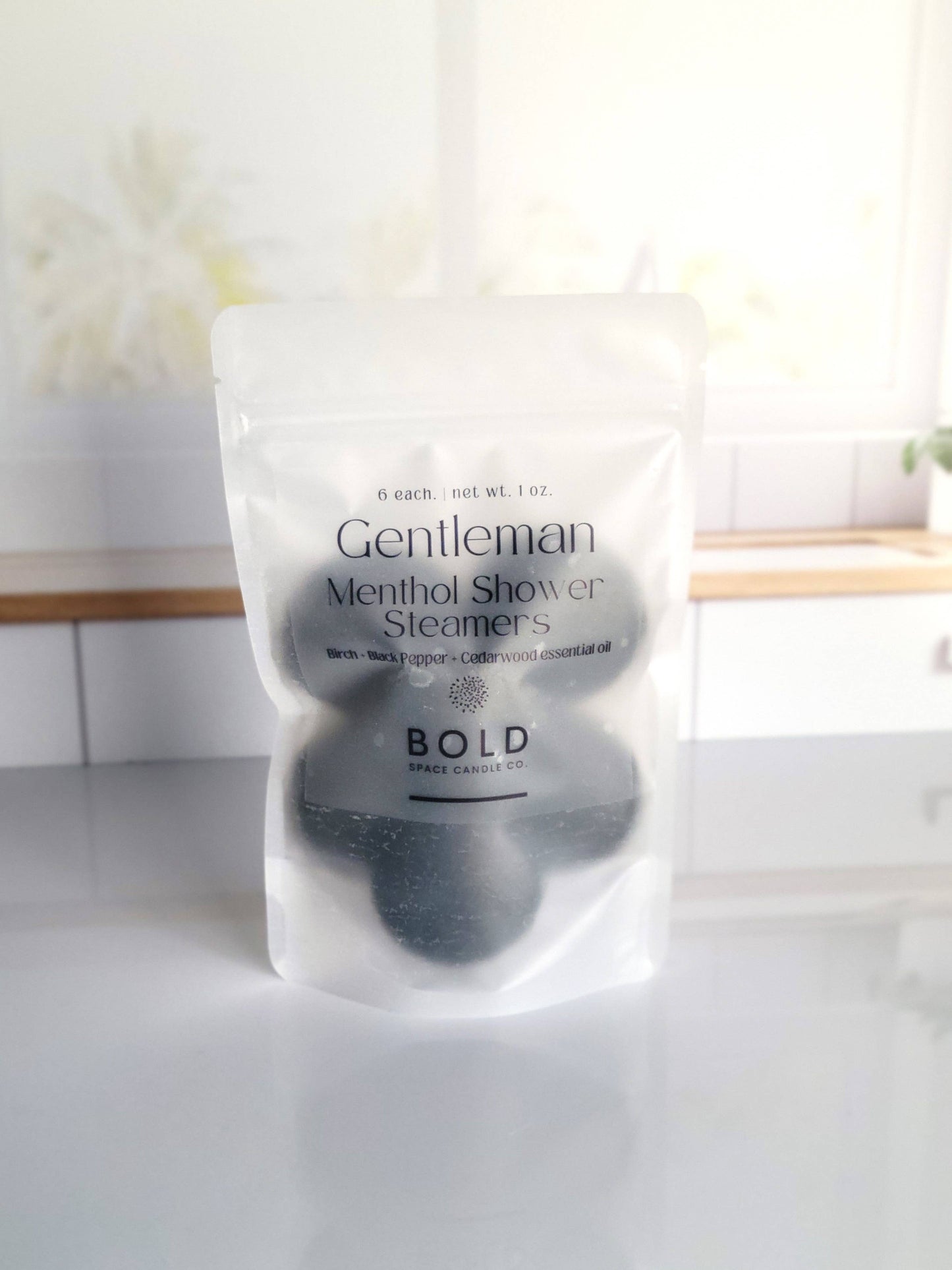 Shower Steamers – Gentleman - Birch Cedarwood - 6 pack - Bold Space Candle Co.