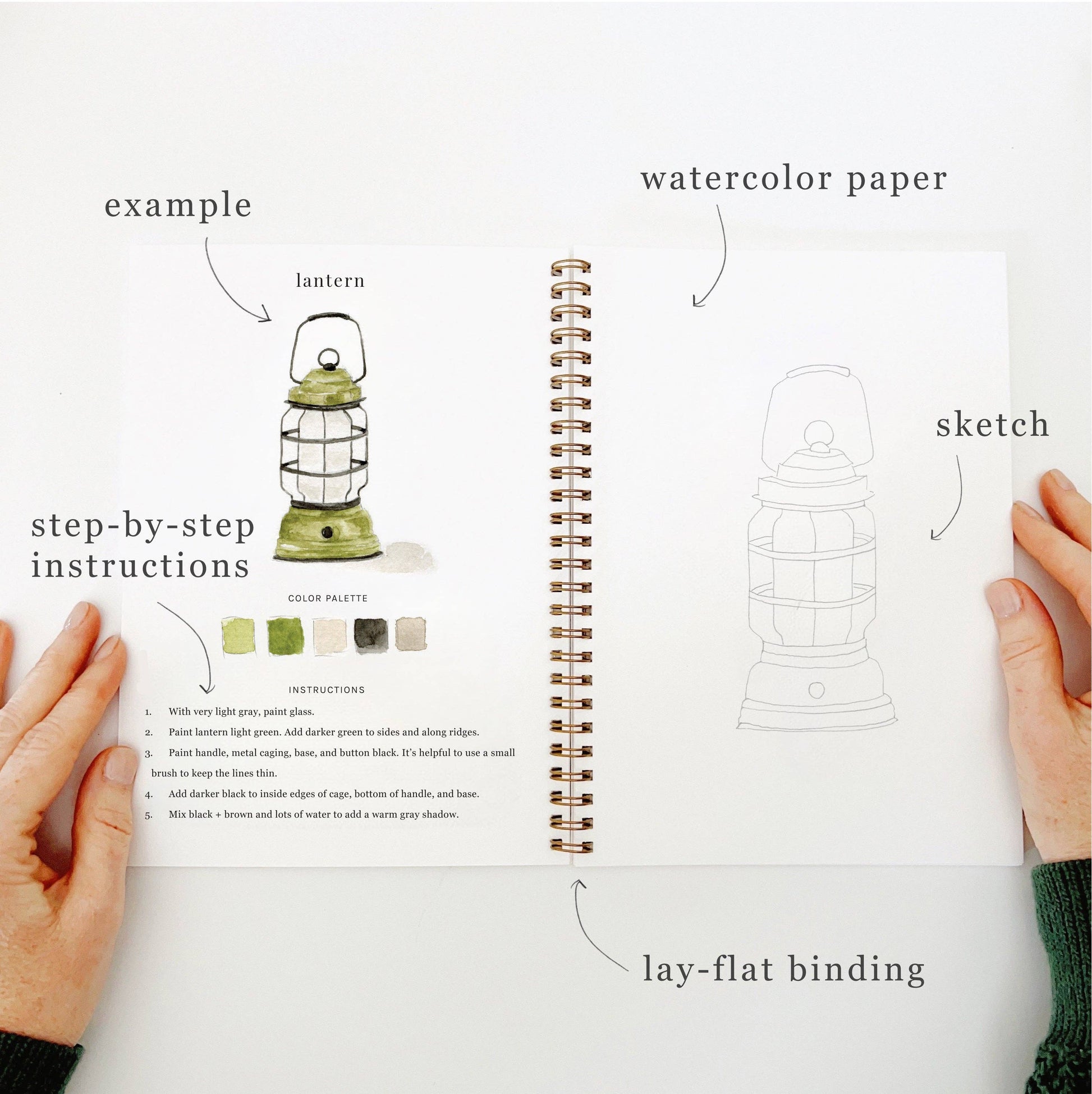 Watercolor Workbook - Camping - Emily Lex - emily lex studio