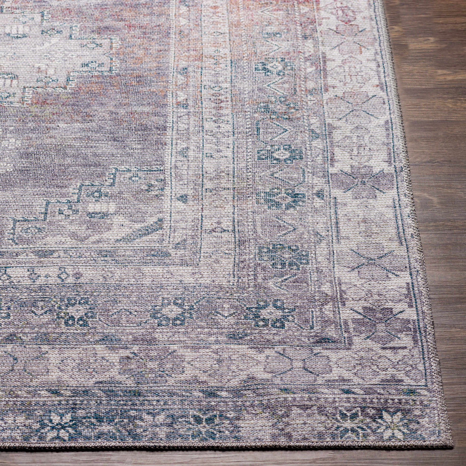 Baltinglass Gray Washable Area Rug - Clearance - Boutique Rugs