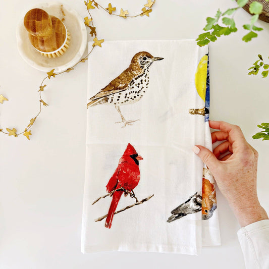Kitchen Tea Towel - Birds - by Emily Lex