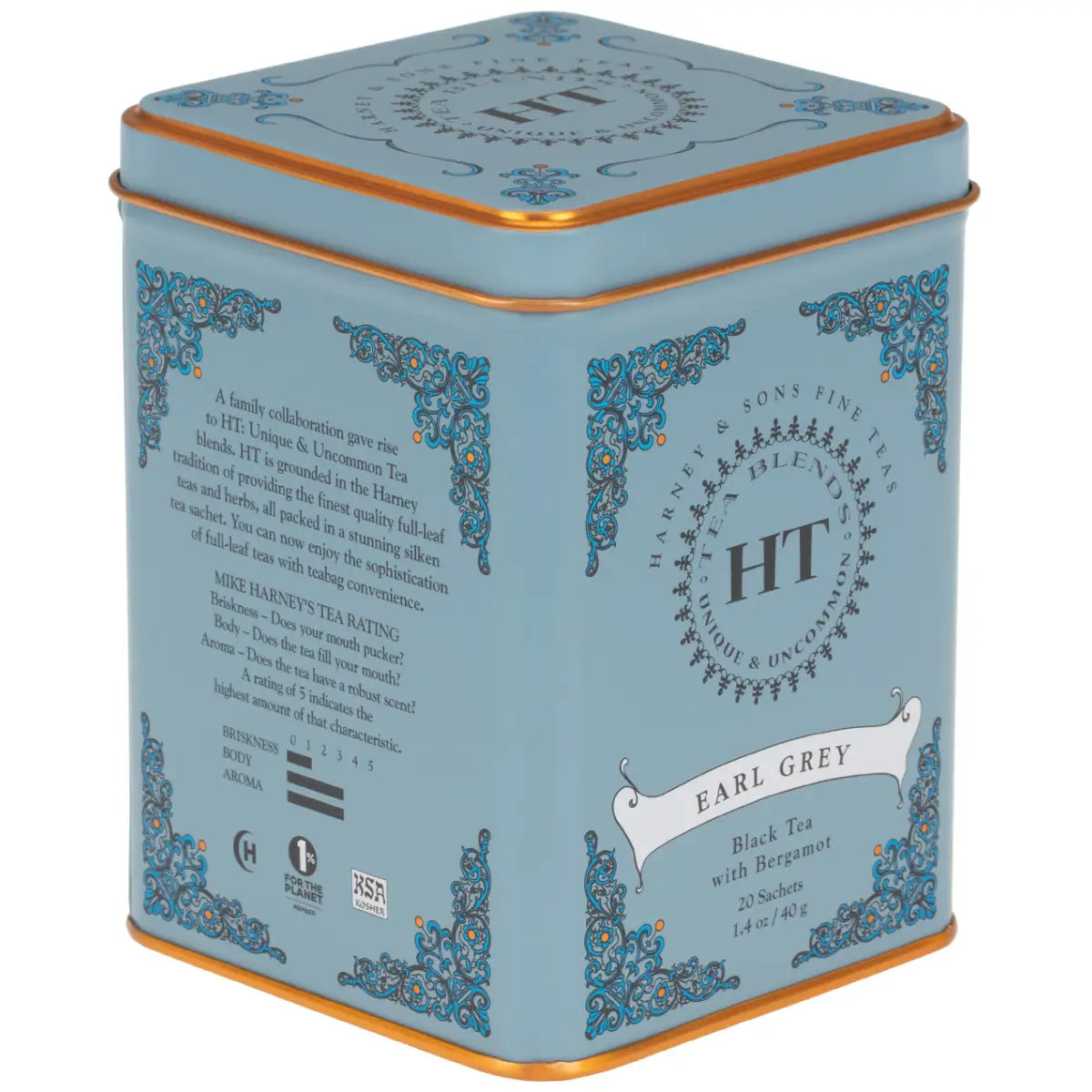 Earl Grey Tea - HT Tin of 20 Sachets - Sachets / Tin of 20 Sachets - Harney & Sons Fine Teas