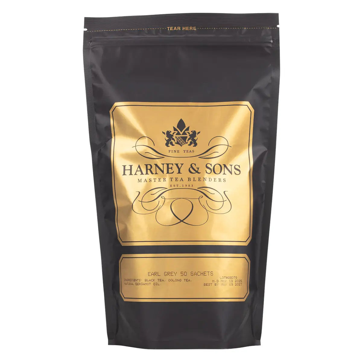 Earl Grey - Sachets / Bag of 50 Sachets - Harney & Sons Fine Teas