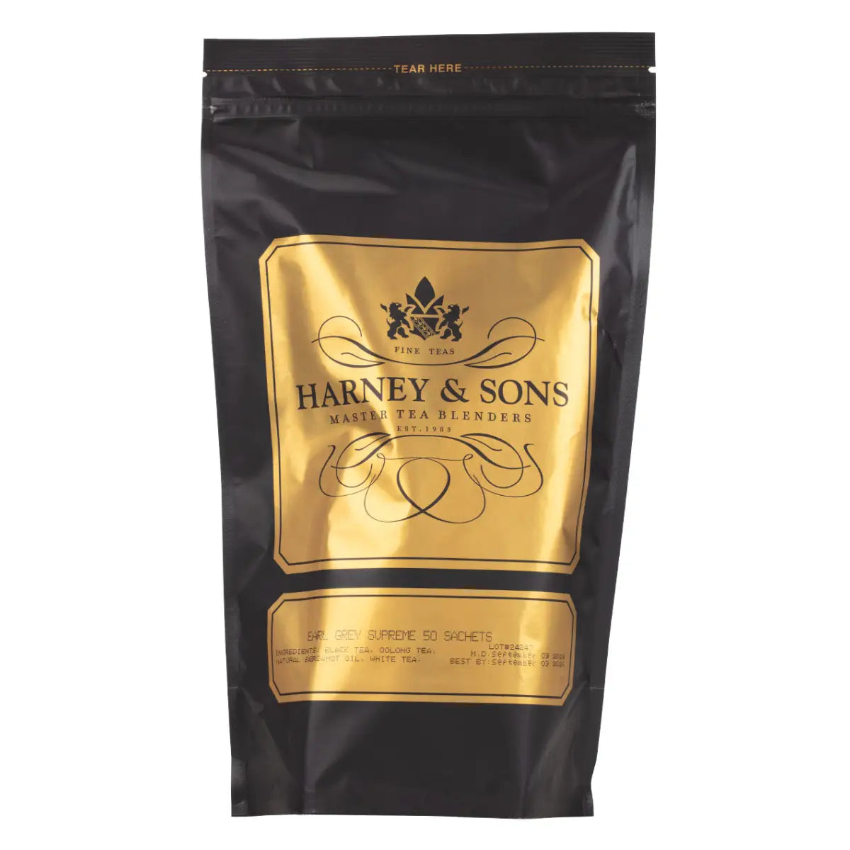 Earl Grey Supreme - Sachets / Bag of 50 Sachets - Harney & Sons Fine Teas