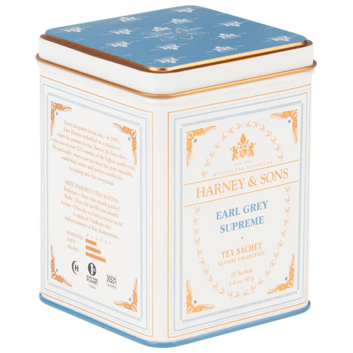 Earl Grey Supreme - Sachets / Tin of 20 Sachets - Harney & Sons Fine Teas