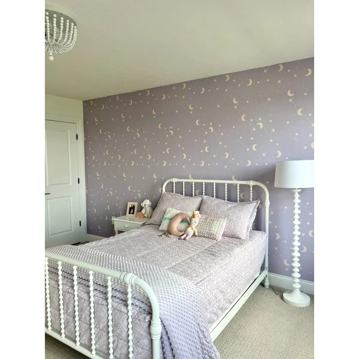 Eclipse Wallpaper - Lavender Moons - by Thread Mama - Loomwell Home Goods