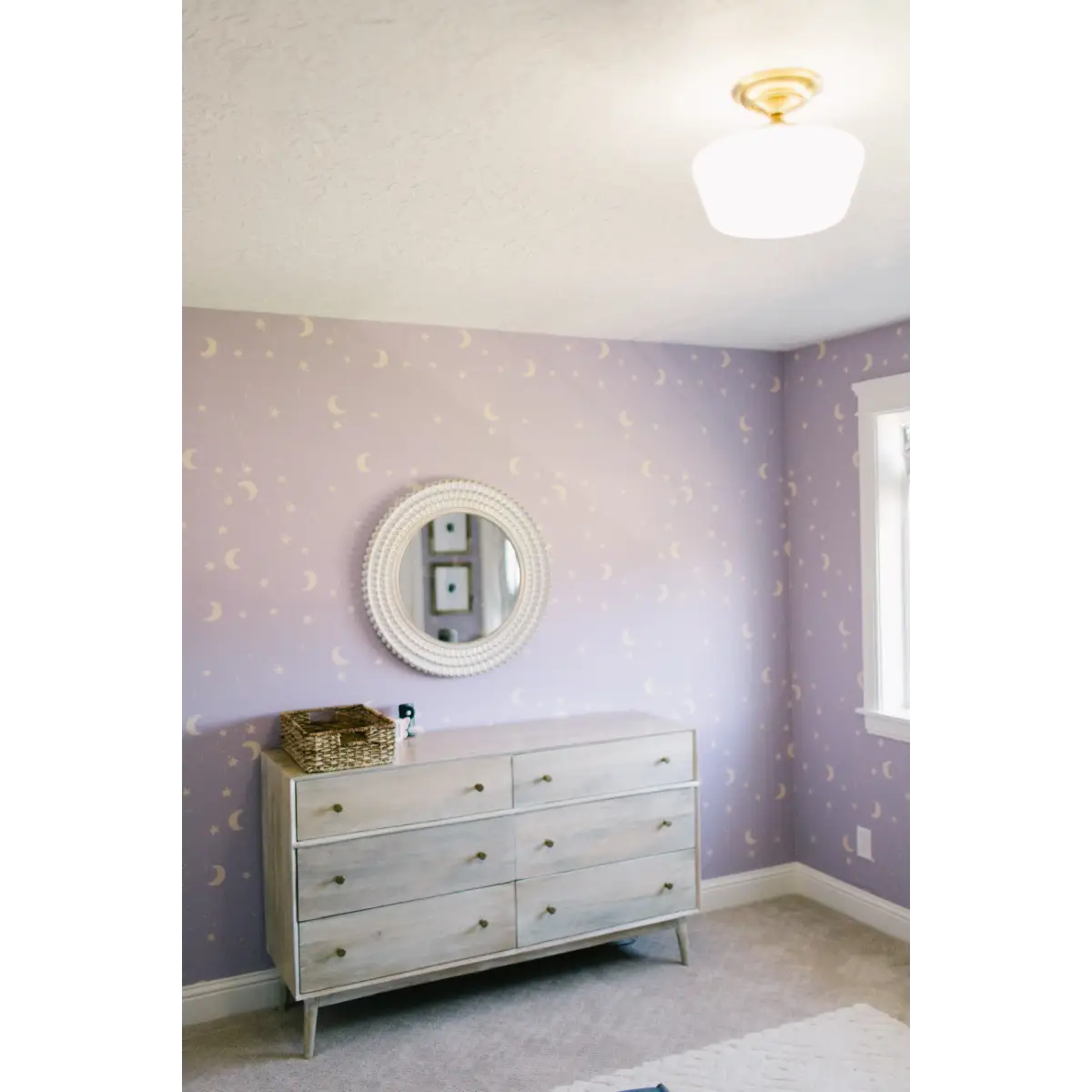 Eclipse Wallpaper - Lavender Moons - by Thread Mama - Loomwell Home Goods