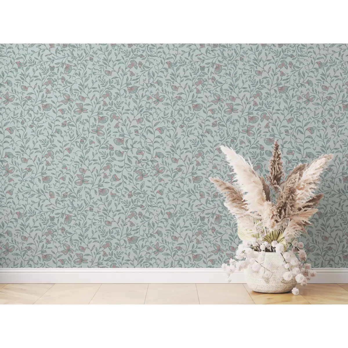 Edelweiss Wallpaper - Floral Vines - by Danelys Sidron - Loomwell Home Goods