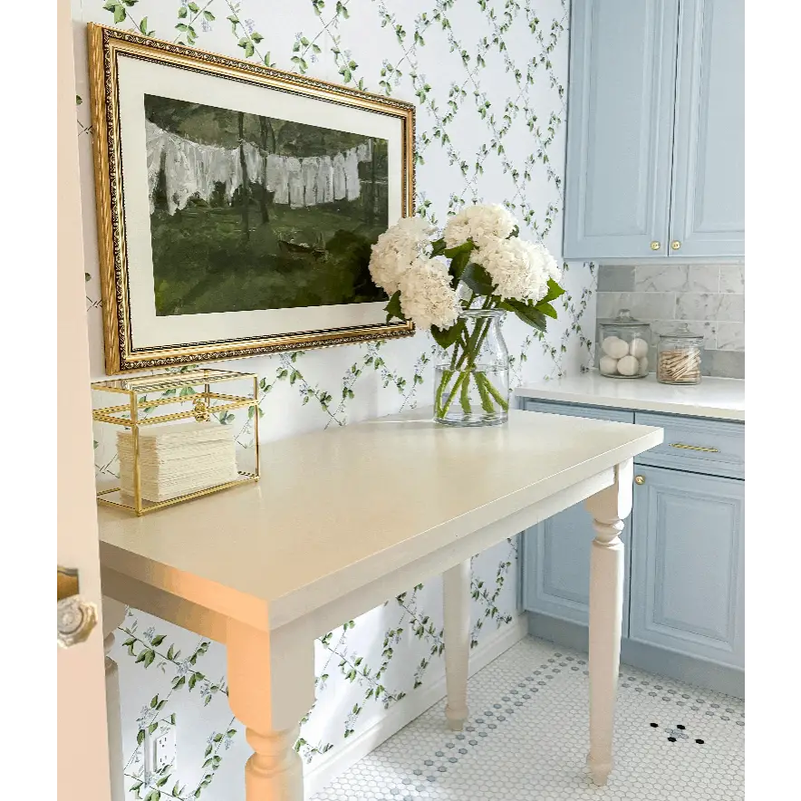 Edna Wallpaper - Floral Trellis - by Sarah Gross Design - Loomwell Home Goods