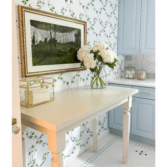 Edna Wallpaper - Floral Trellis - by Sarah Gross Design - Loomwell Home Goods