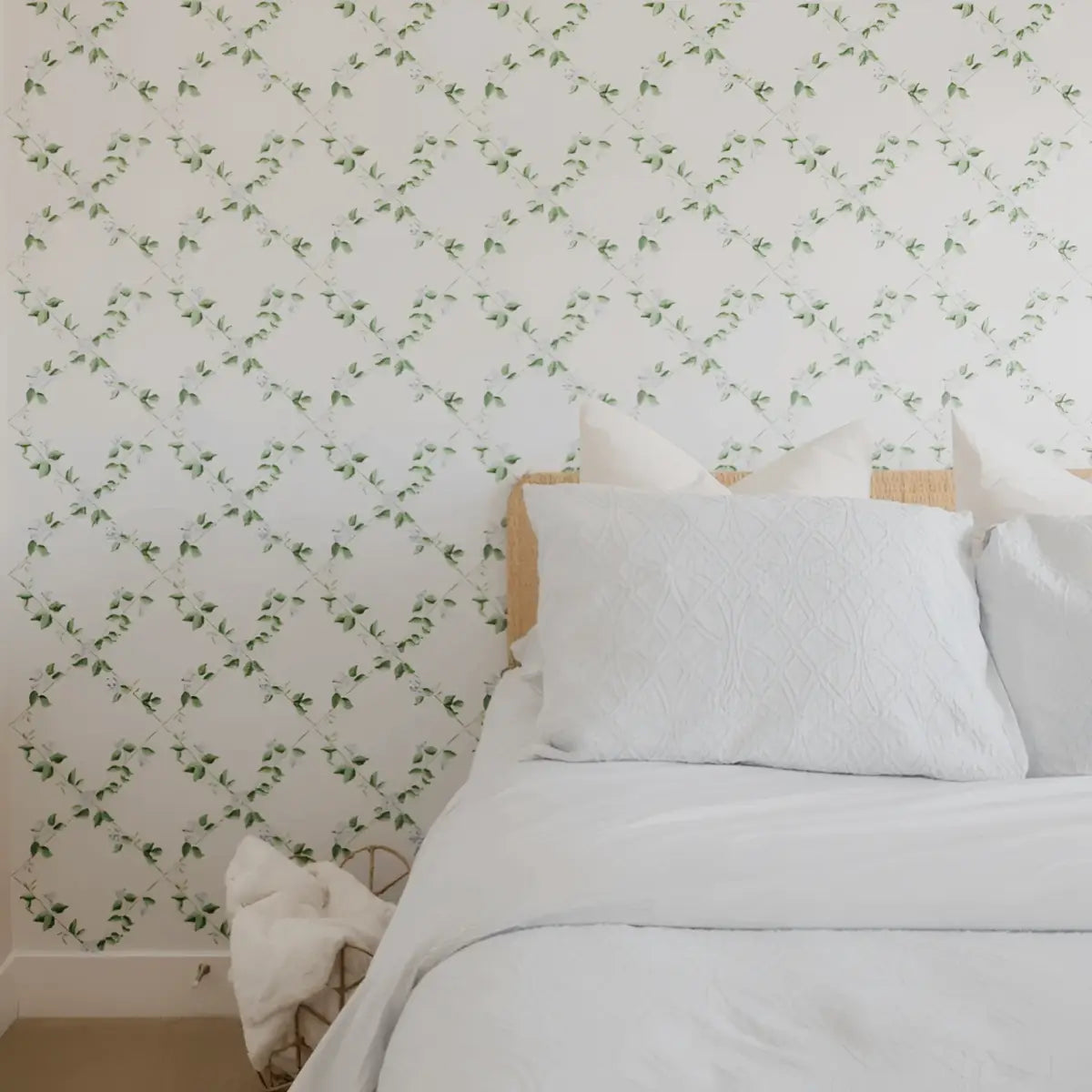 Edna Wallpaper - Floral Trellis - by Sarah Gross Design - Loomwell Home Goods