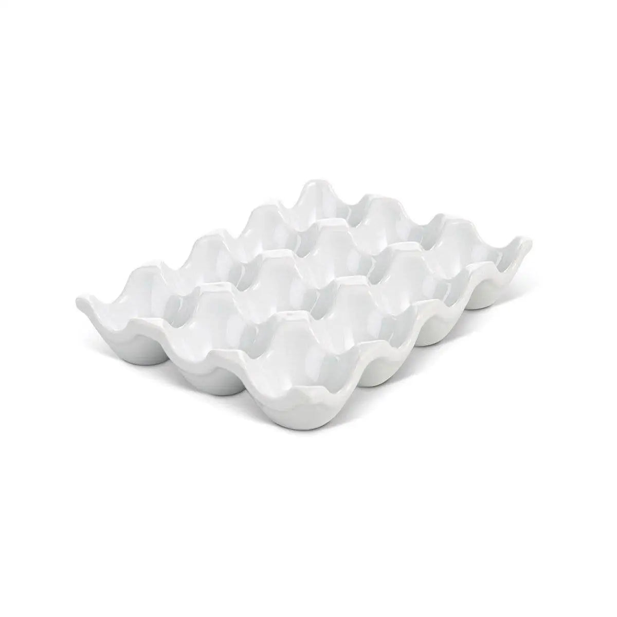 Egg Holder White Porcelain - HIC - Harold Import Co.