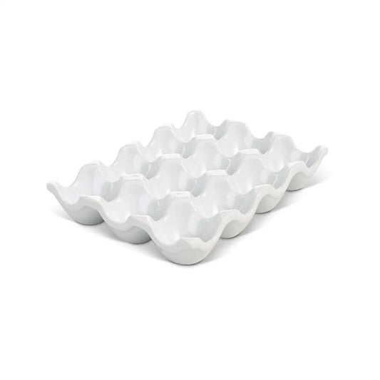 Egg Holder White Porcelain - HIC - Harold Import Co.