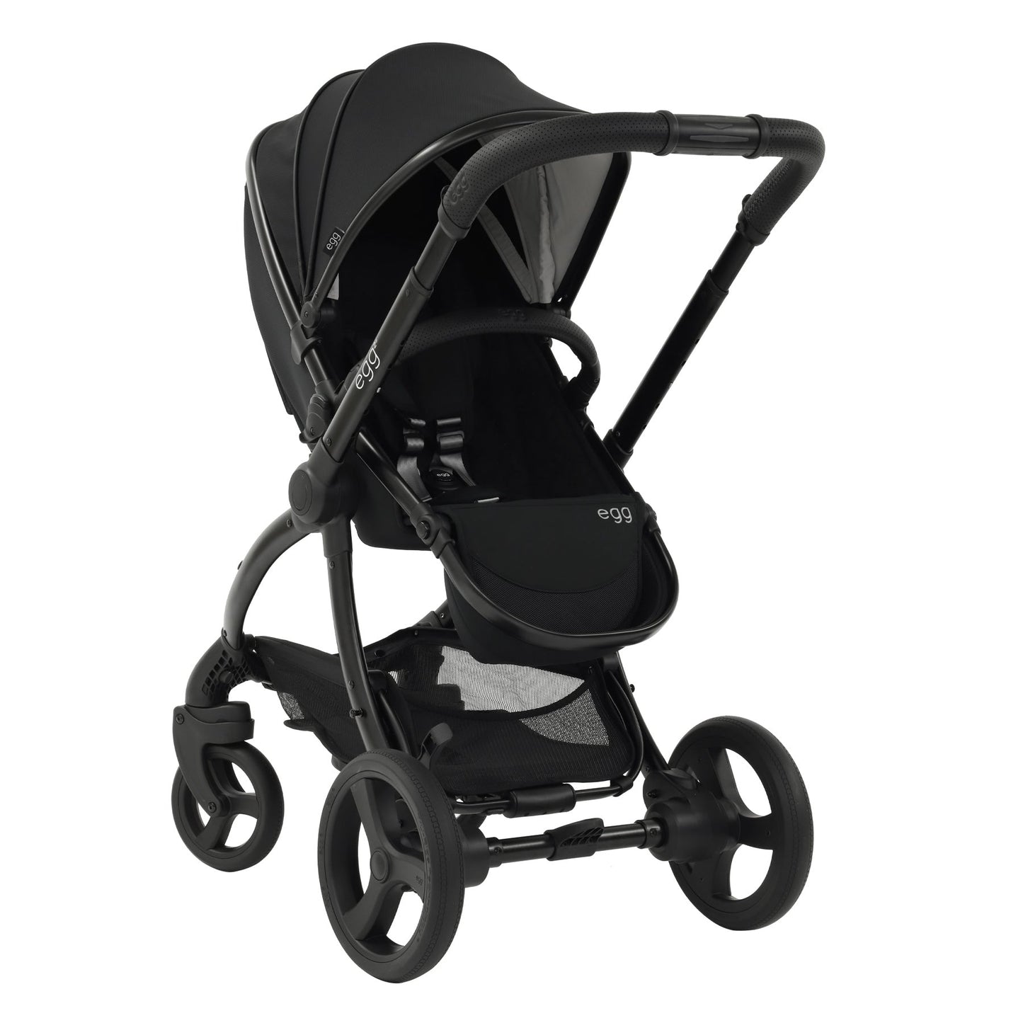 egg2® Stroller & Carry Cot in Just Black Bundle