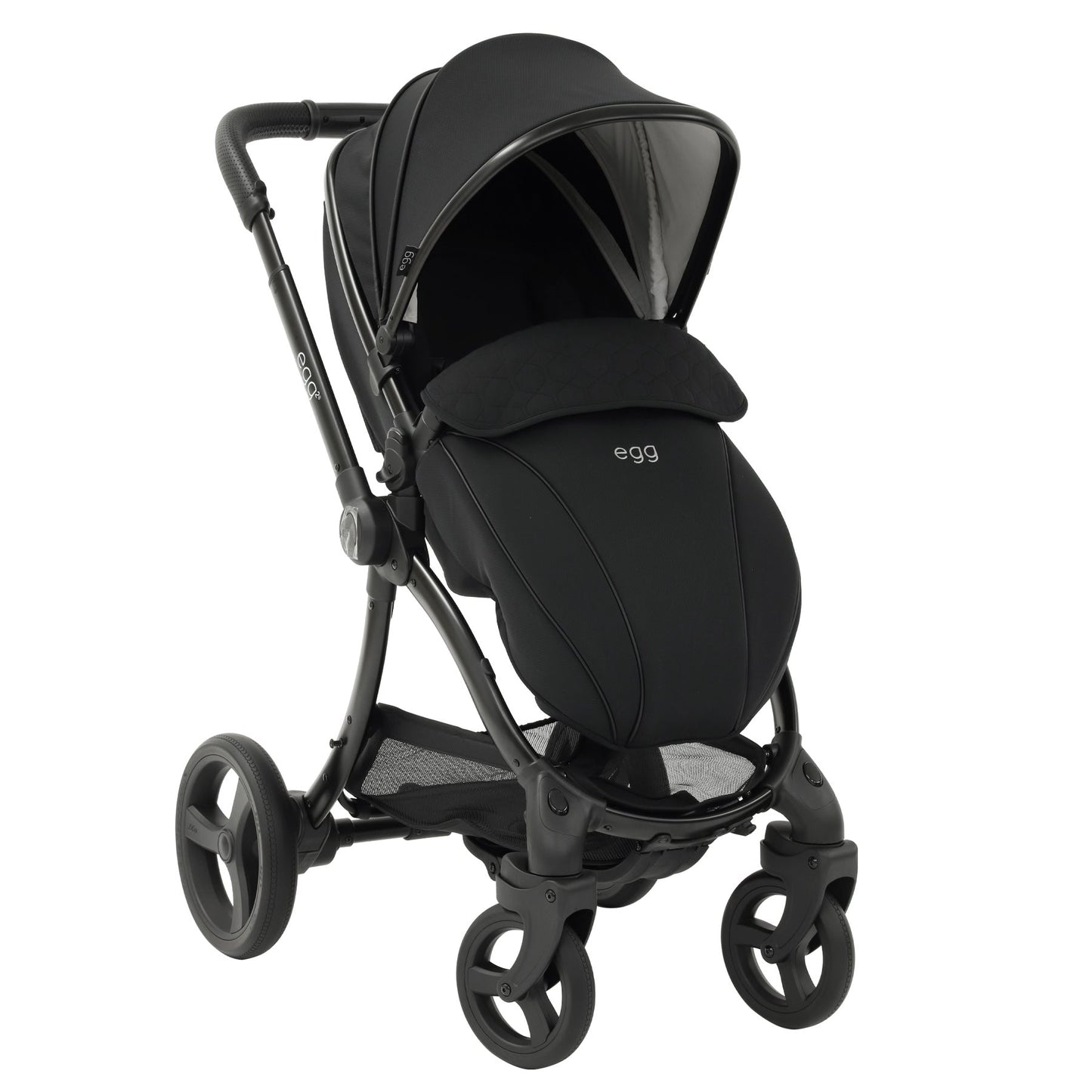 egg2® Stroller & Carry Cot in Just Black Bundle