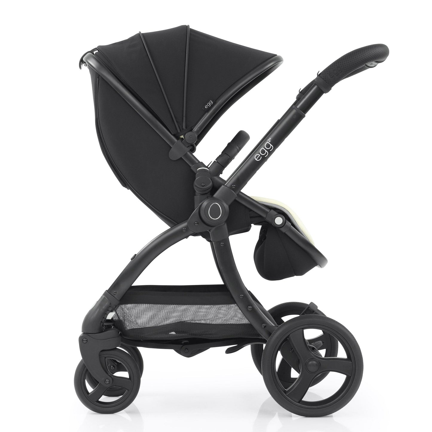 egg2® Stroller & Carry Cot in Just Black Bundle