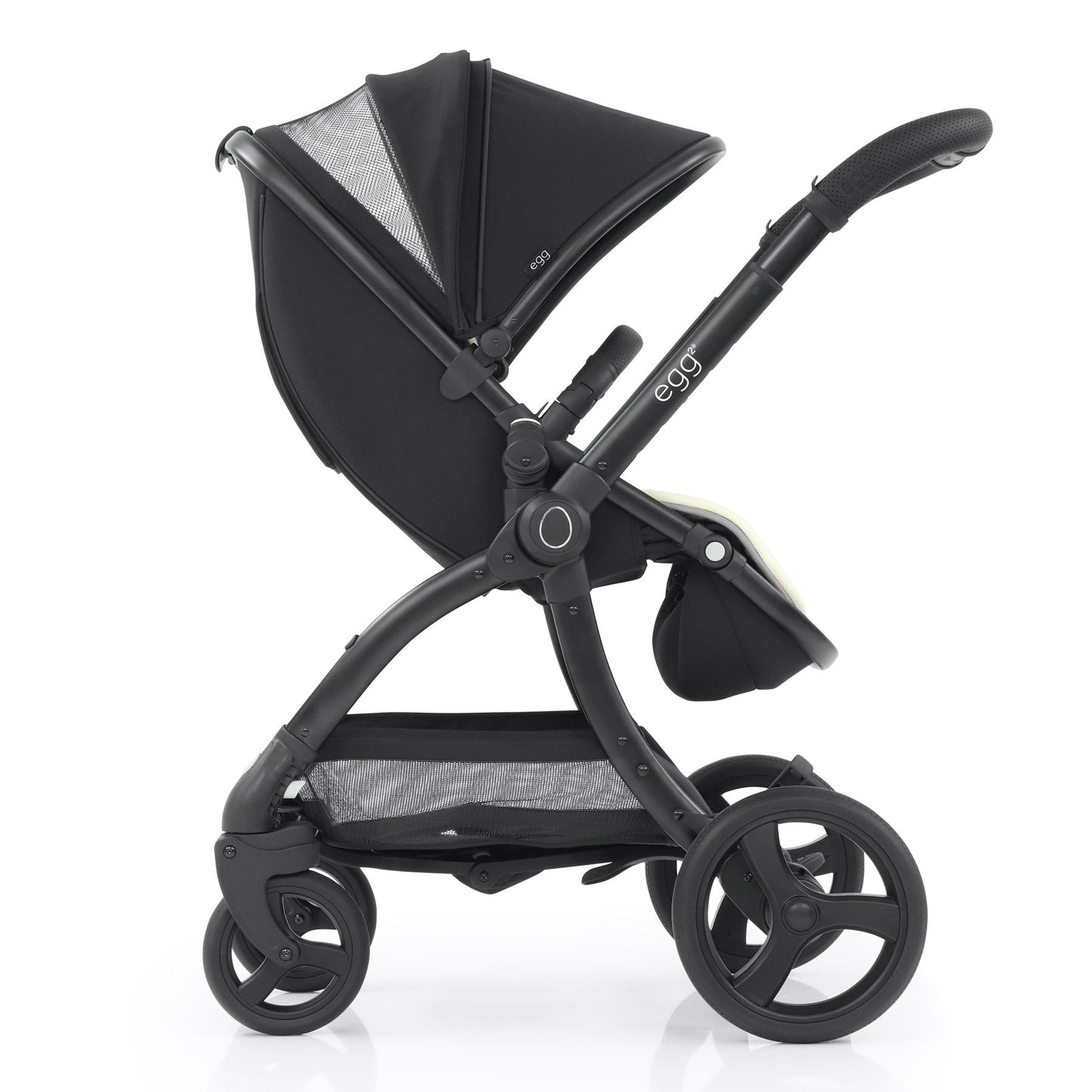 egg2® Stroller & Carry Cot in Just Black Bundle