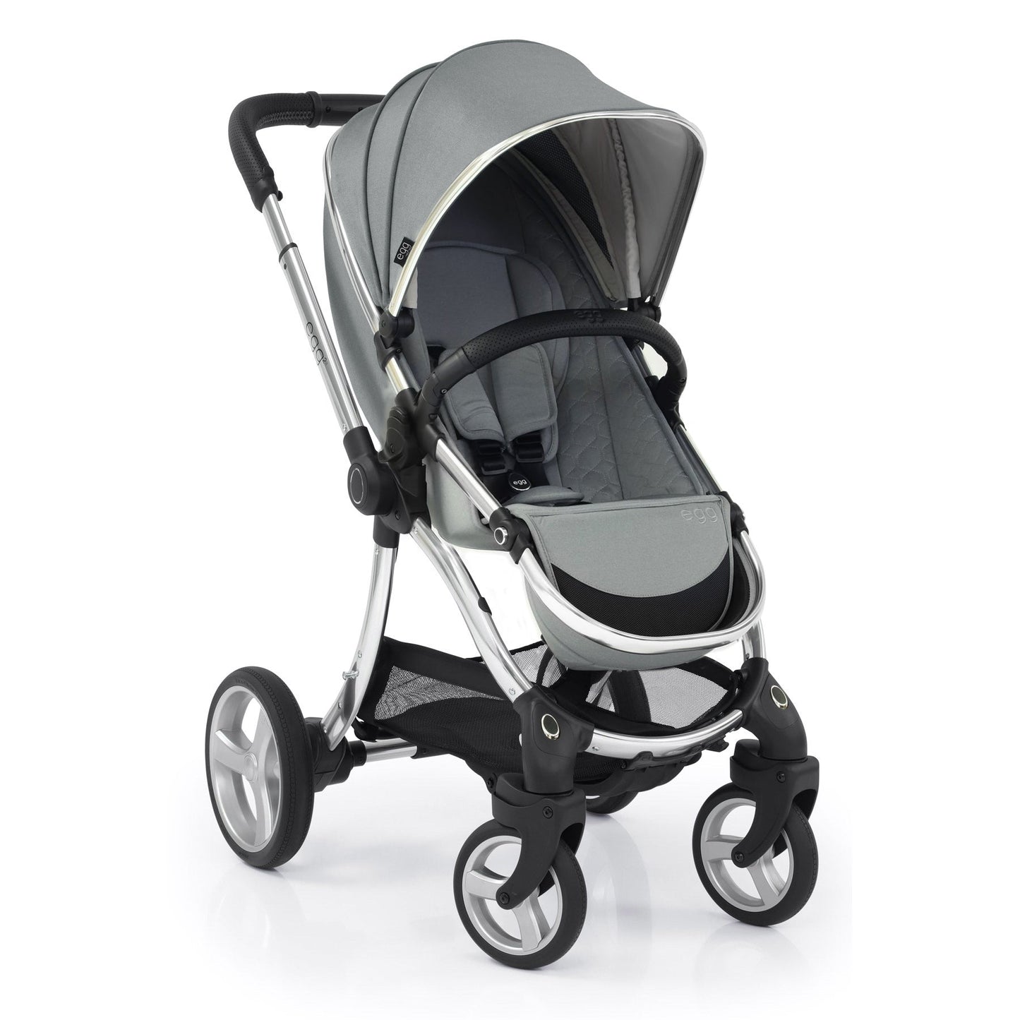 egg2® Stroller & Carry Cot in Monument Grey Bundle