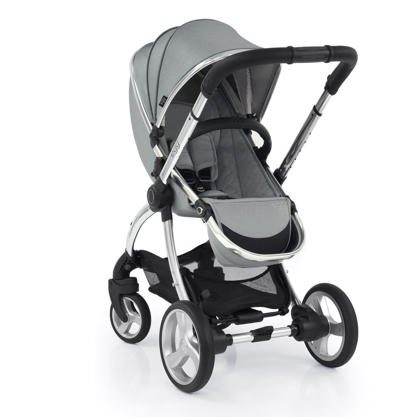 egg2® Stroller & Carry Cot in Monument Grey Bundle