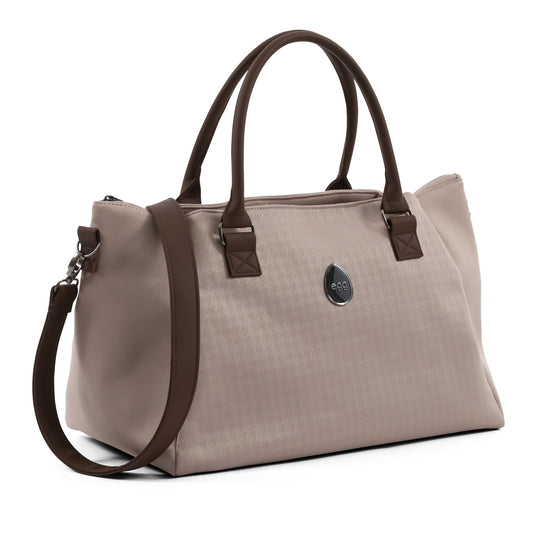 egg Overnight Bag in Houndstooth Almond