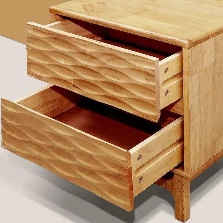 Elara Solid Wood Nightstand - Megsu