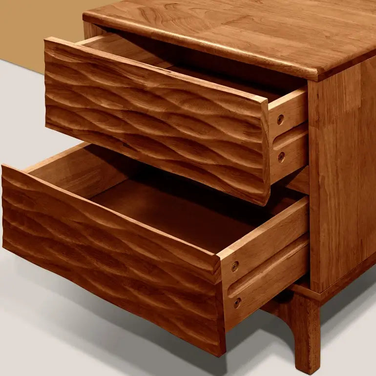 Elara Solid Wood Nightstand - Megsu