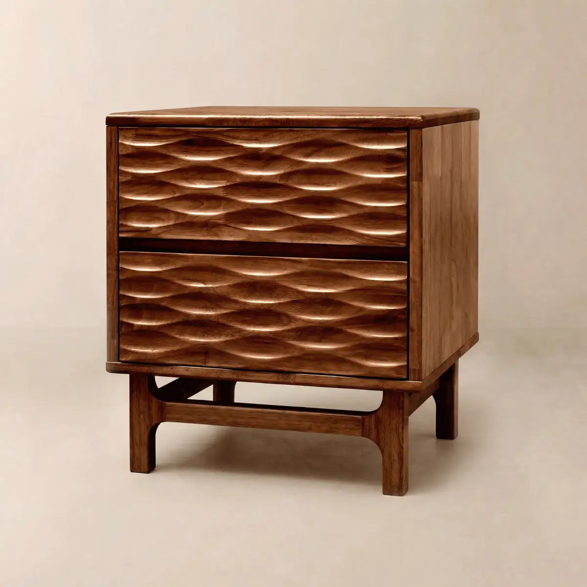 Elara Solid Wood Nightstand - Megsu