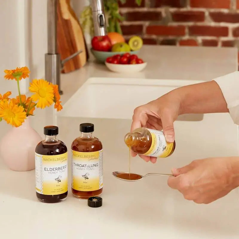 Herbal Honey Tonic - Elderberry - Immunity - Mickelberry Gardens