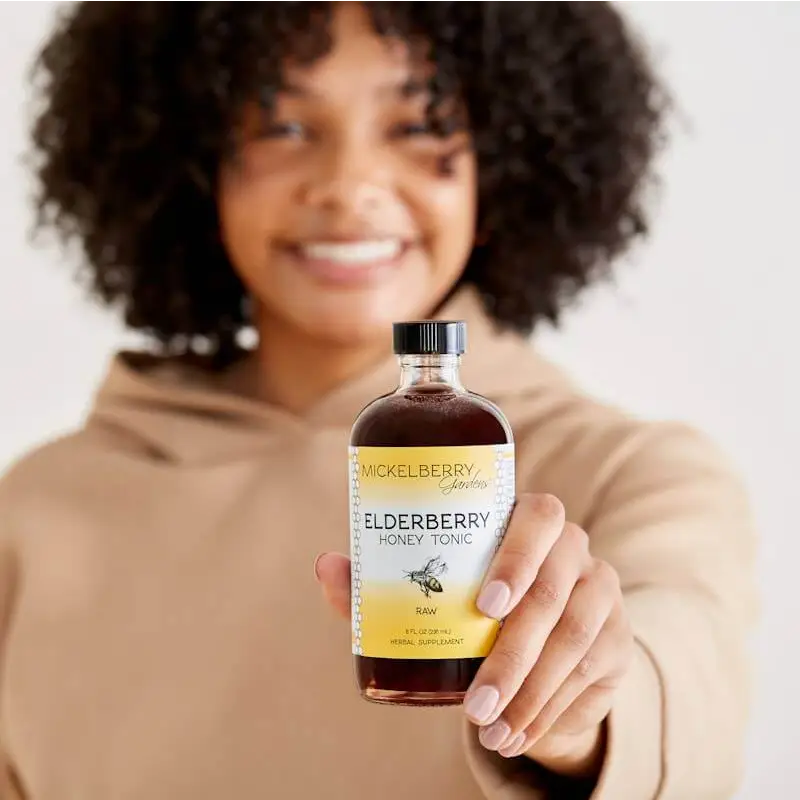 Herbal Honey Tonic - Elderberry - Immunity - Mickelberry Gardens