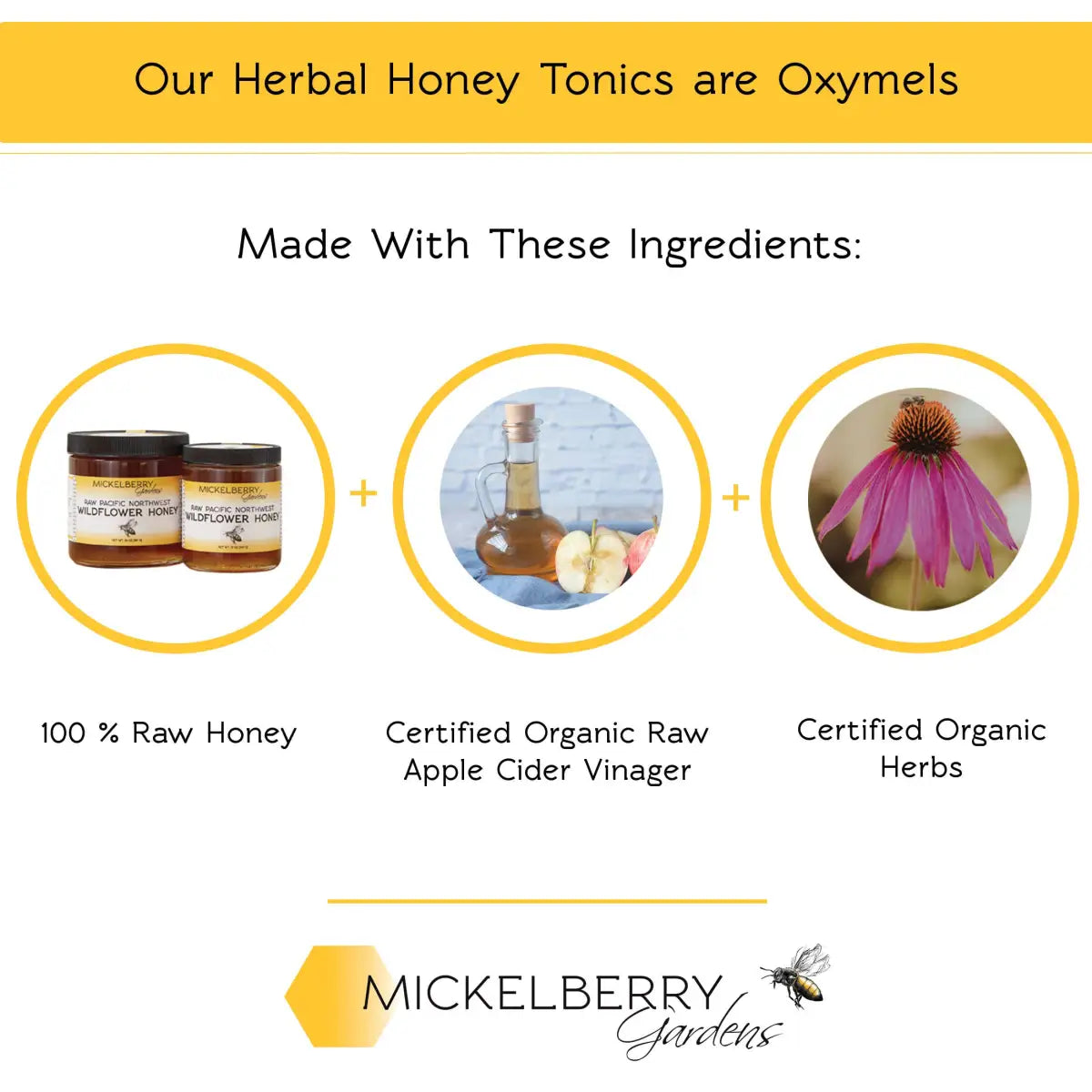 Herbal Honey Tonic Spray - Elderberry - Immune Support - Mickelberry Gardens