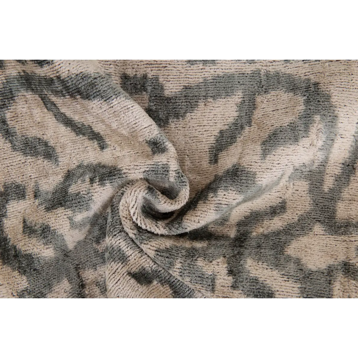 Elegant Handmade Silk Velvet Throw Pillow - 16x24 Taupe and Gray Luxury Cushion with Down Feather Insert - Canvello