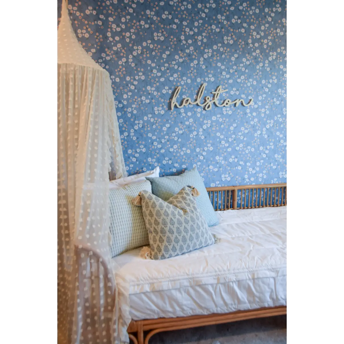 Elena Wallpaper - Field of Flowers - by Emily Cooper Art - Loomwell Home Goods