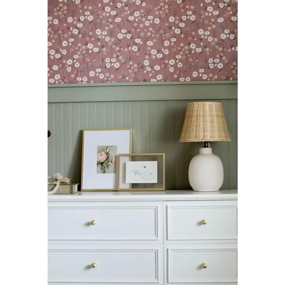 Elena Wallpaper - Field of Flowers - by Emily Cooper Art - Loomwell Home Goods
