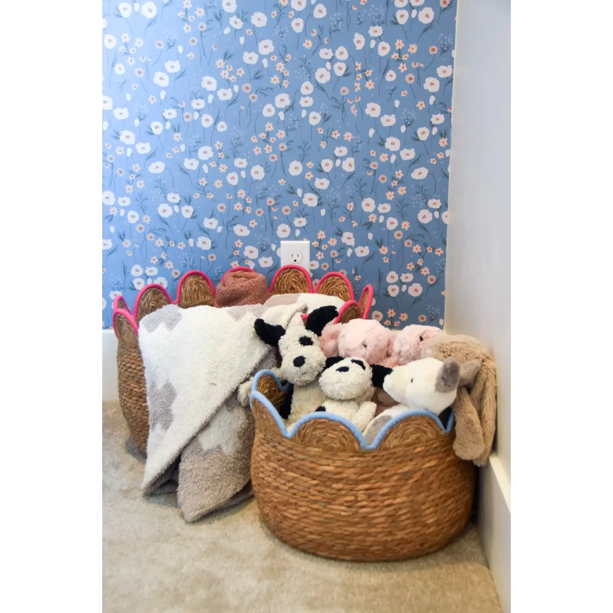 Elena Wallpaper - Field of Flowers - by Emily Cooper Art - Loomwell Home Goods