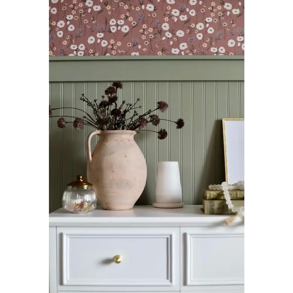 Elena Wallpaper - Field of Flowers - by Emily Cooper Art - Loomwell Home Goods