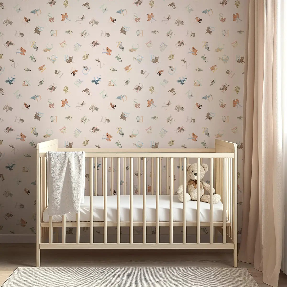 Eli Wallpaper - Alphabet for Kids - by Fede Volpato - Loomwell Home Goods