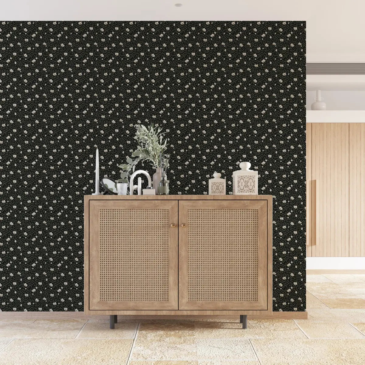 Eliana Wallpaper - Sweet Flowers - by Kourtni Gunn - Loomwell Home Goods
