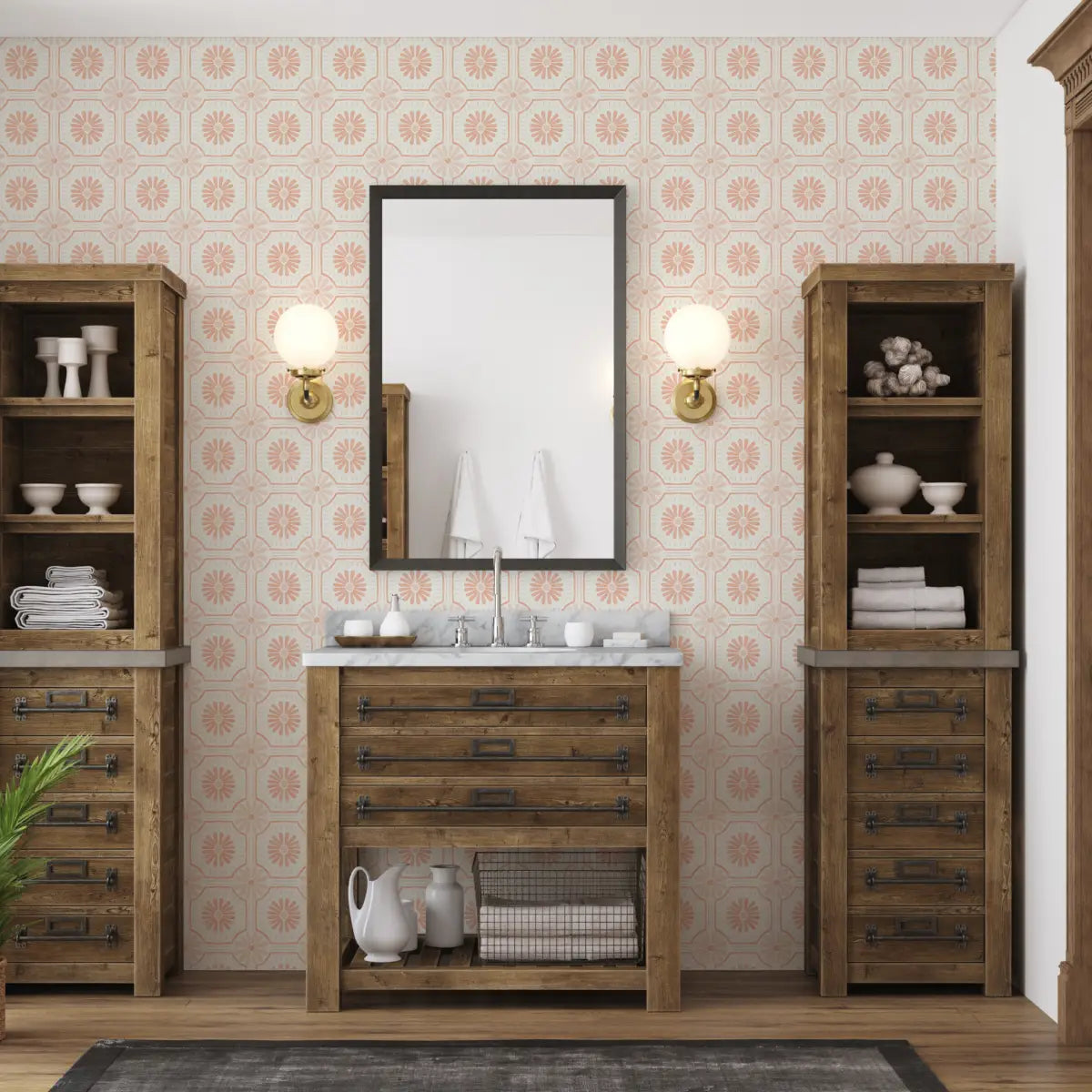 Eliza Wallpaper - Daisy Dots - by Amanda Houston - Loomwell Home Goods