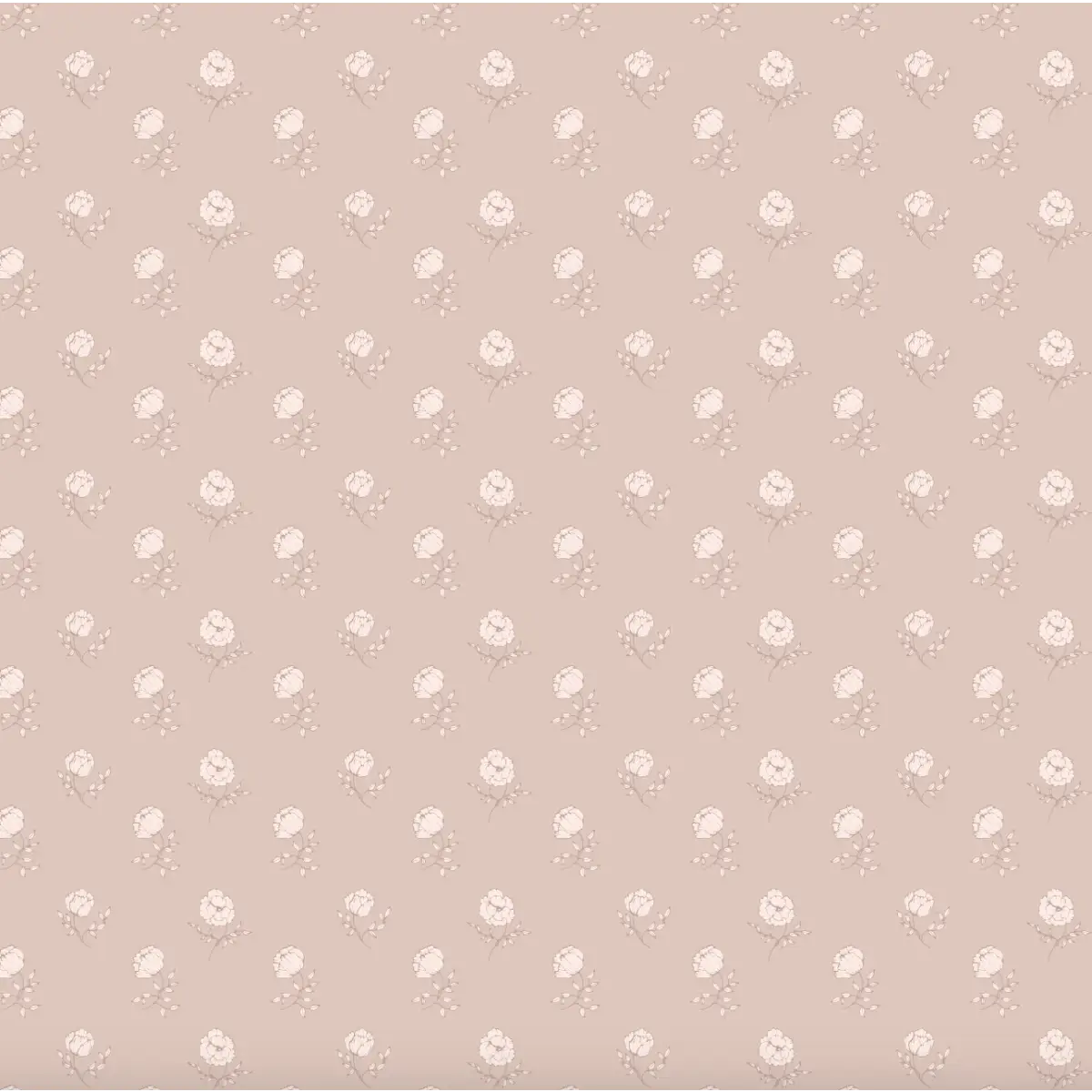 Elle Wallpaper - Flower Dots - by Ali Anni - Sample 1 foot by 1 foot / Pink - Loomwell Home Goods