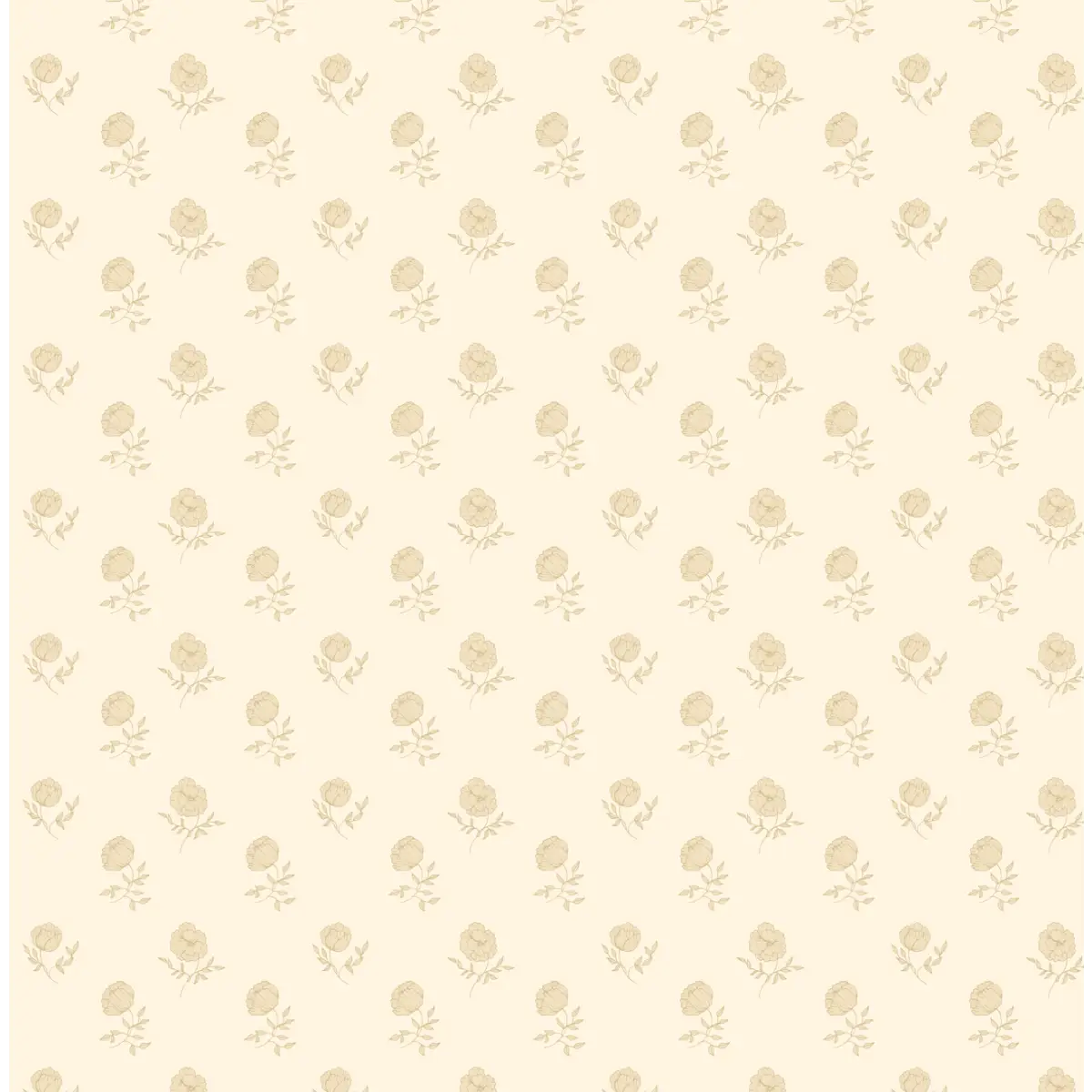 Elle Wallpaper - Flower Dots - by Ali Anni - Sample 1 foot by 1 foot / Yellow - Loomwell Home Goods