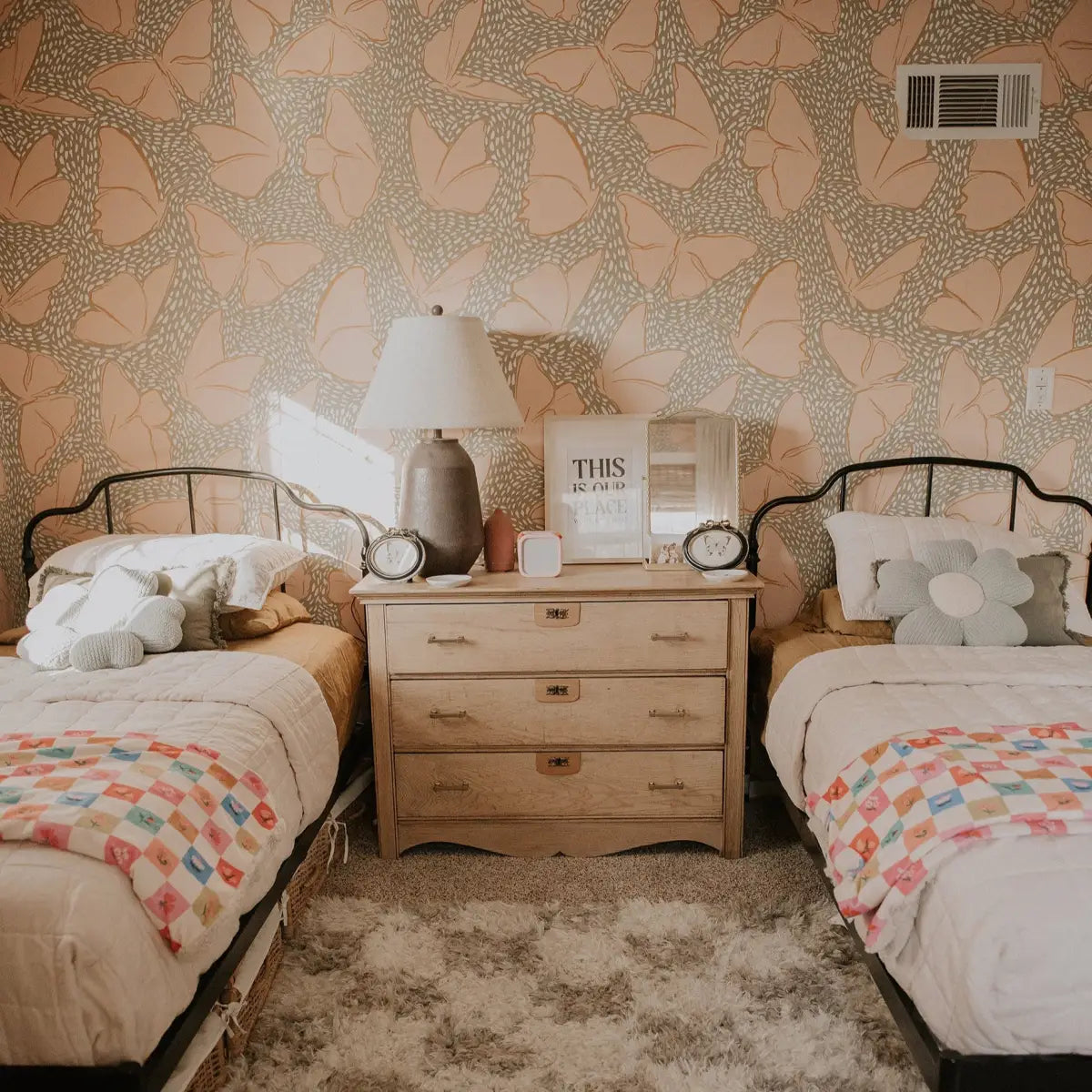 Ellie Wallpaper - Soft Butterflies - by Hufton Studio - Loomwell Home Goods